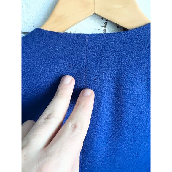 Vintage Pendleton Virgin Wool Blue Pea Coat Size Medium 17x24 - Picture 4 of 4